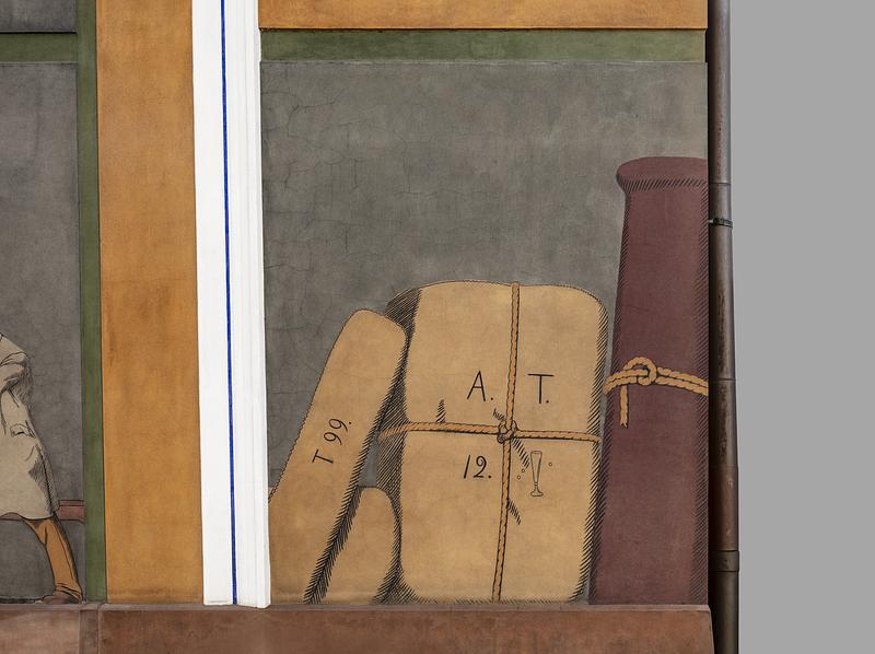 Felt 29a J rgen Sonne Kasser omvundet med tov og m rket med Thorvaldsens initialer 1846-1848